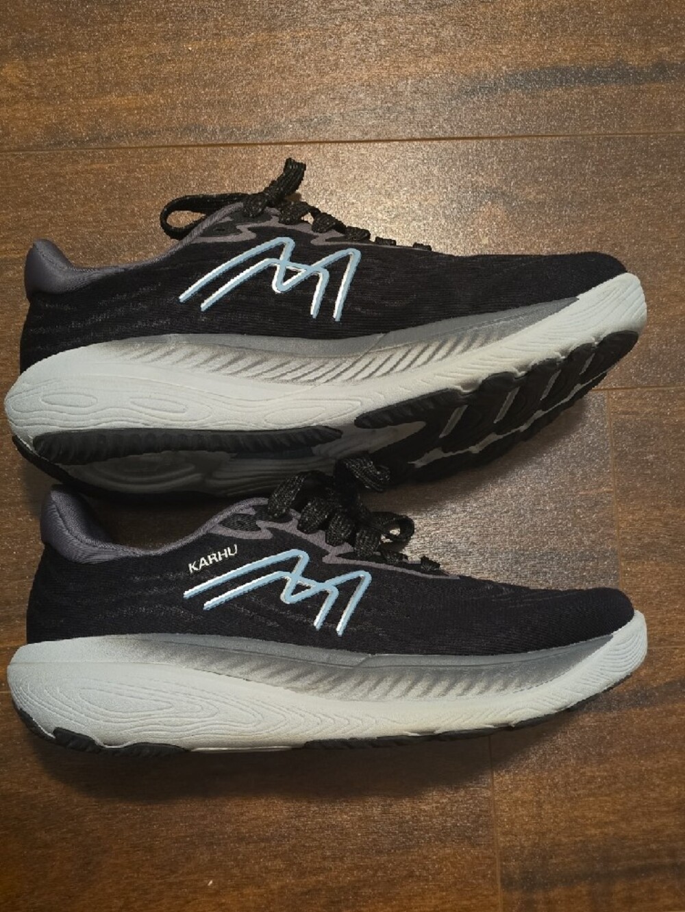 Karhu Women's Ikoni 3.0 Running Shoe - Black & Stone Blue - Picture 9 of 12